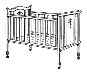 infant crib - essential baby items